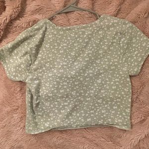 Tillys green crop top